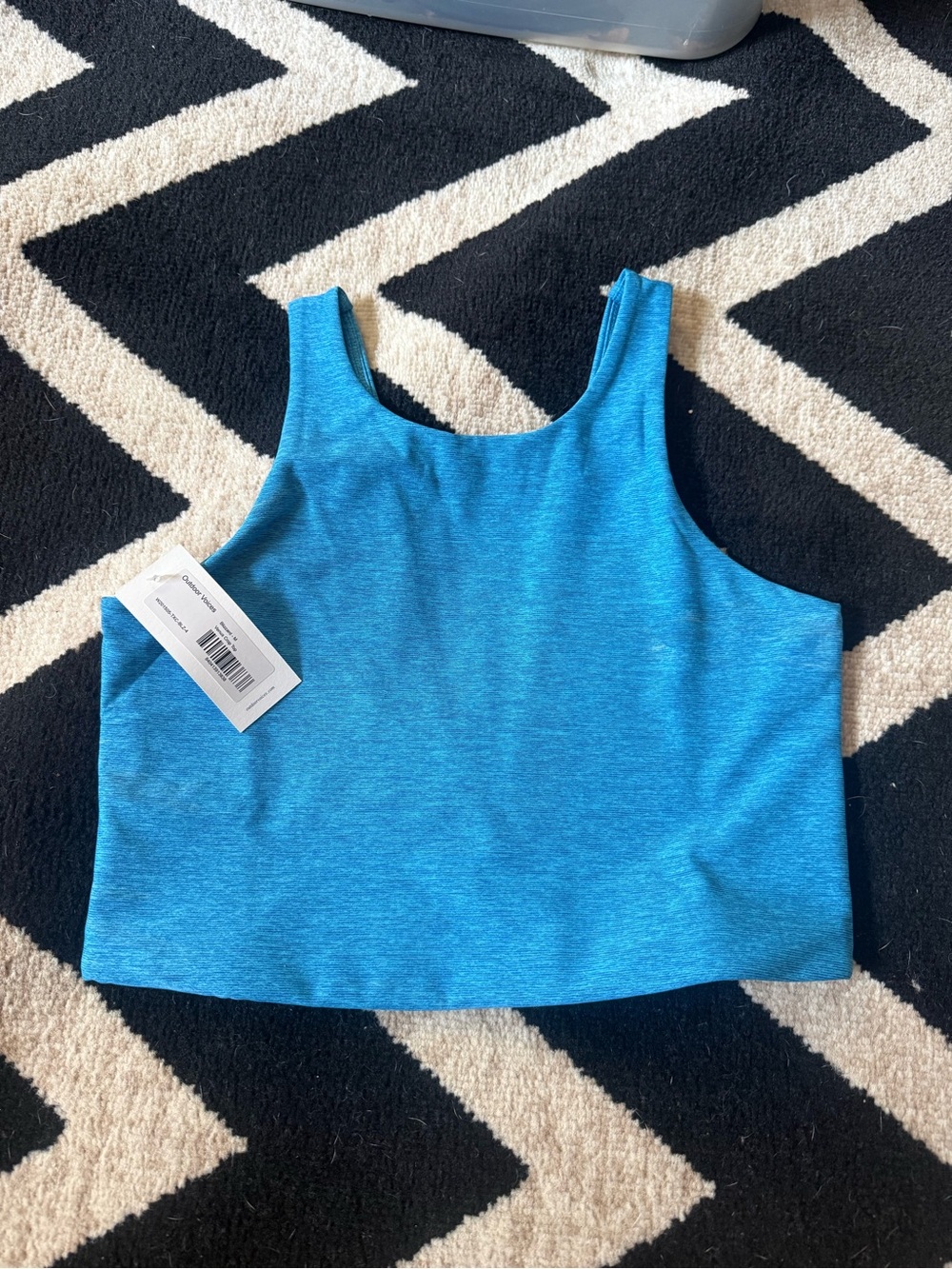 Outdoor Voices Bright Blue Venus Crop Top Tank Bra, size M, NWT
